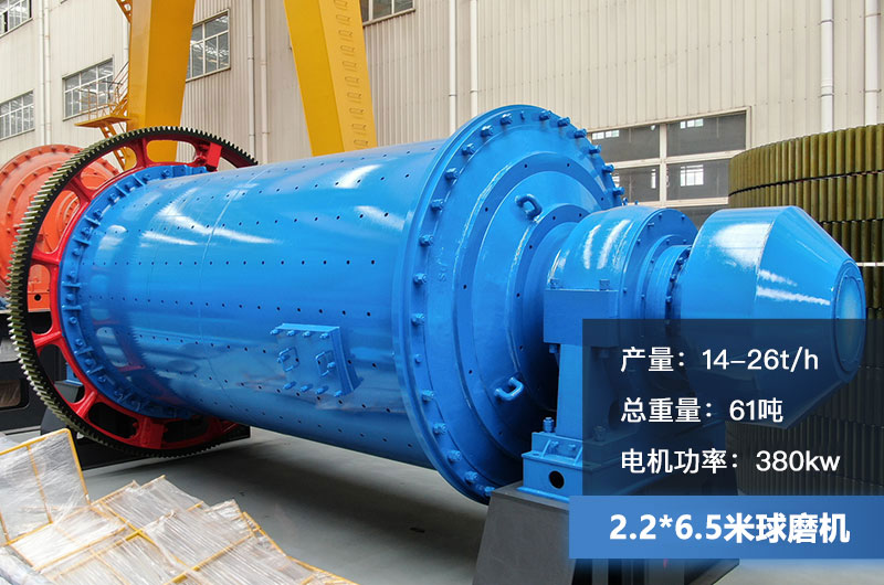 2.2*6.5米的球磨機參數