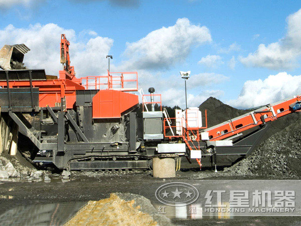 移動破碎機現場圖