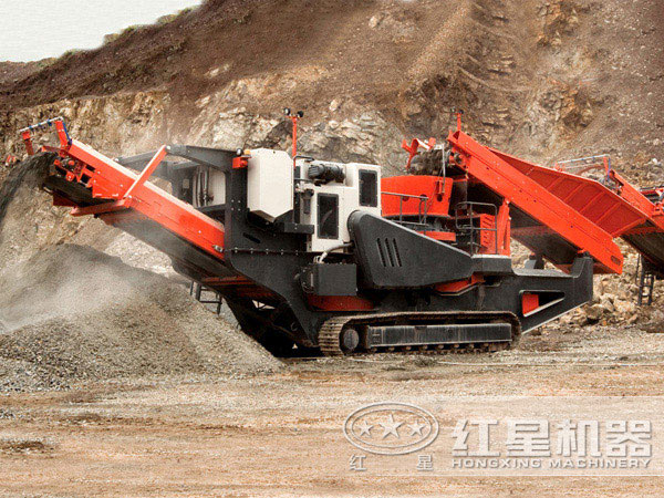 小型流動石子加工機客戶現場