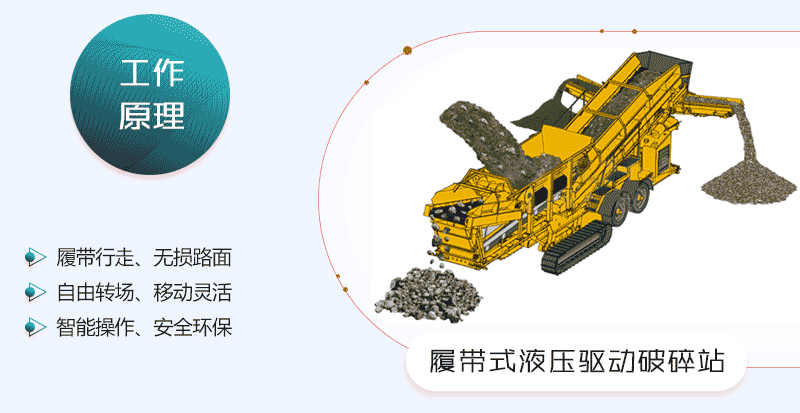 移動建筑垃圾破碎機工作原理圖