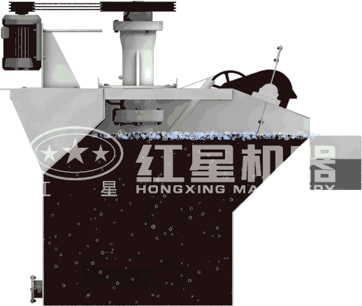 鐵礦浮選機動態工作原理圖