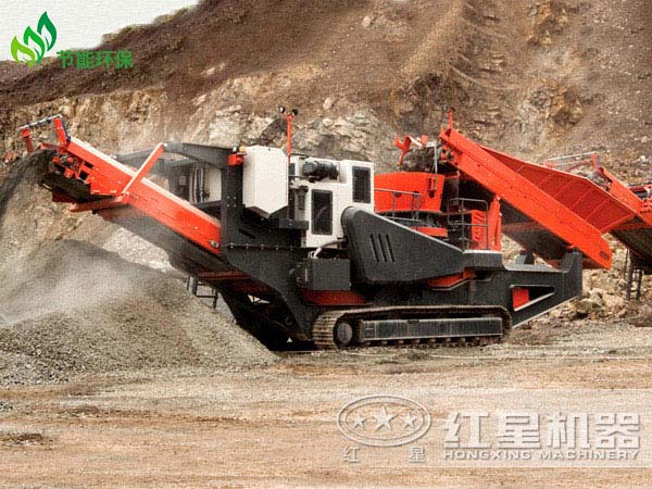 車載石子破碎機客戶現場圖展示
