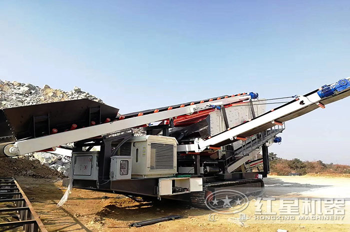 移動式制砂機現場作業圖