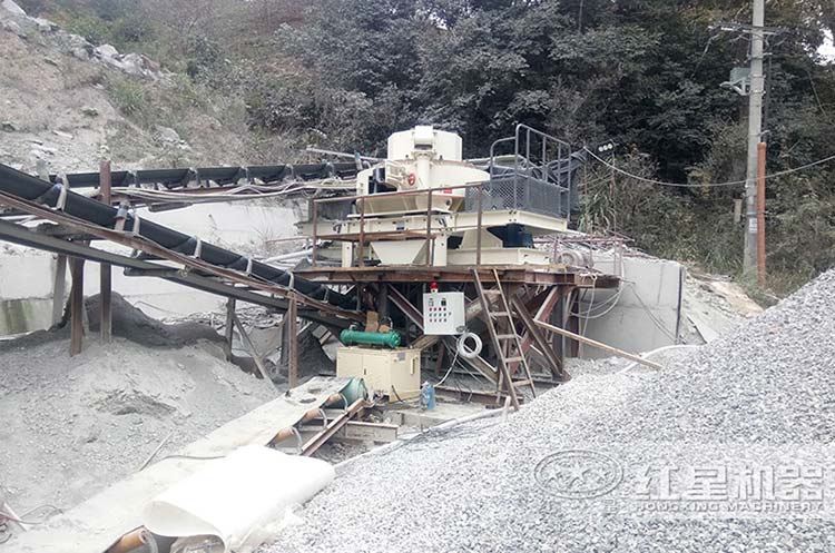 VSI制沙機作業現場