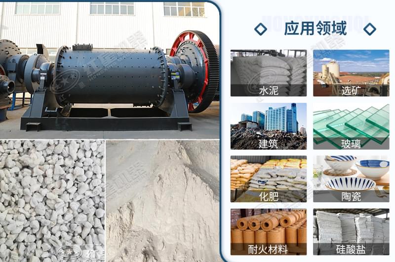 濕式球磨機可應用領域